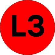 Наклейка «L3» d20мм PROxima EKF an-2-15-2