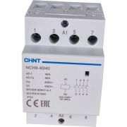 Контактор модульный NCH8-40/40 40А 4НО AC 220/230В 50Гц (R) CHINT 256099