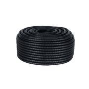 Труба гофрированная ПВХ d16мм с протяжкой черн. (уп.100м) Plast EKF tg-z-16-100-black