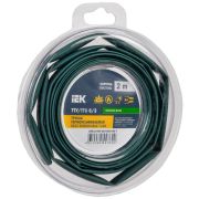Трубка термоусадочная ТТУ нг-LS 6/3 зел. (уп.2м) IEK UDR12-006-003-002-K06-T