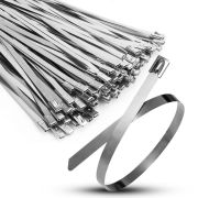 Хомут кабельный 7.9х400 сталь AISI 304 TOKOV ELECTRIC TKE-HM304-7.9-400-N/100