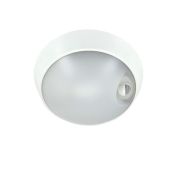 Светильник светодиодный WP 15 C 12W OP 840 D220 WH MDM 220х80мм 12Вт 4000К IP54 ЖКХ круглый пылевлагозащ. с датчиком движ. бел. Русский Свет 15071523453