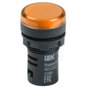 Лампа светосигнальная AD22DS d22мм 230В AC/DC желт. KARAT IEK BLS10-ADDS-230-K05