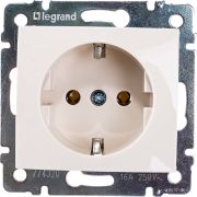 Розетка 1-м СП Valena 16А IP20 с заземл. на винтах механизм сл. кость IEK 774320