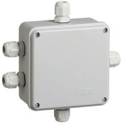 Коробка распаячная ОП 100х100х50 IP55 КМ41330 PG9 IEK UKO10-100-100-050-K51-55