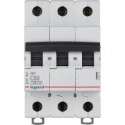 Выключатель автоматический модульный 3п C 50А 4.5кА RX3 ИЭК Leg 419713
