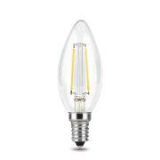 Лампа светодиодная филаментная Black Filament 5Вт свеча 4100К нейтр. бел. E14 450лм GAUSS 103801205