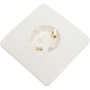 Розетка 1-м СП Blanca 16А IP20 250В с заземл. защ. шторки молоч. SE BLNRS001112