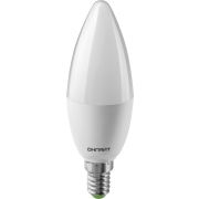 Лампа светодиодная 61 956 OLL-C37-10-230-2.7K-E14-FR 10Вт свеча 2700К тепл. бел. E14 1000лм 176-264В ОНЛАЙТ 61956