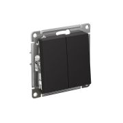 Выключатель 2-кл. СП AtlasDesign 10А IP20 (сх. 5) 10AX механизм карбон SE ATN001051